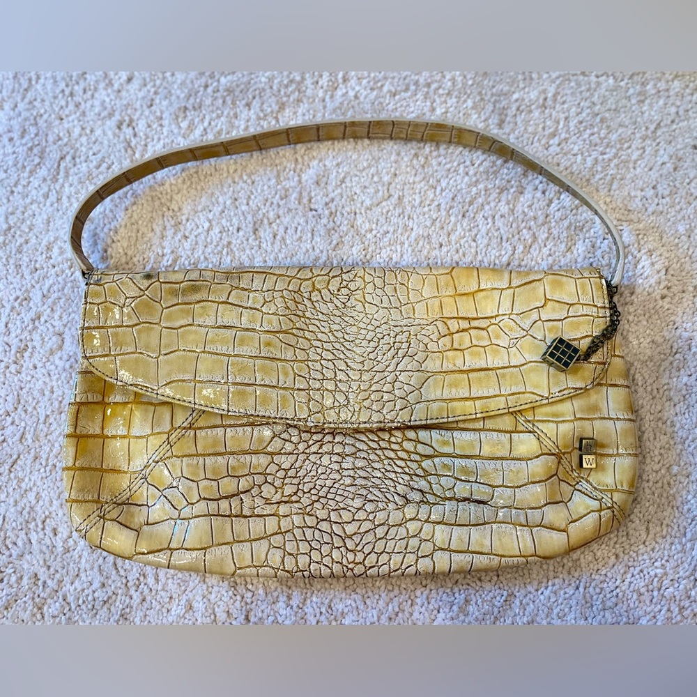 Ivory Snakeskin Helen Welsh Purse